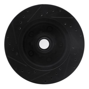 Chevrolet ASTRO Brake Rotor (1) - Front Right - R1 Concepts - Drilled & Slotted - Black - `90-`02